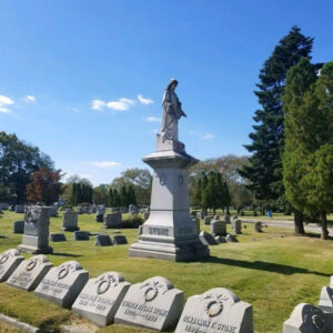 blue skies at louis cicalese's colonial memorial park monument